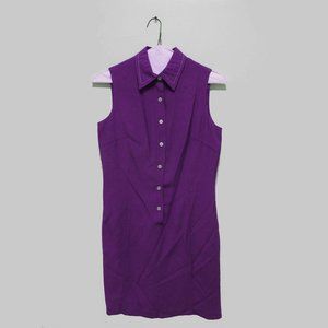 Sag Harbor Sleeveless Purple Sheath Dress Size 8